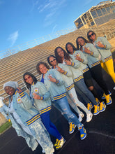 SGRho Denim Bomber Jacket Read Description
